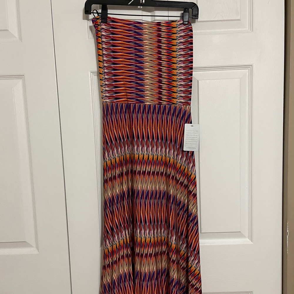 Strapless maxi dress